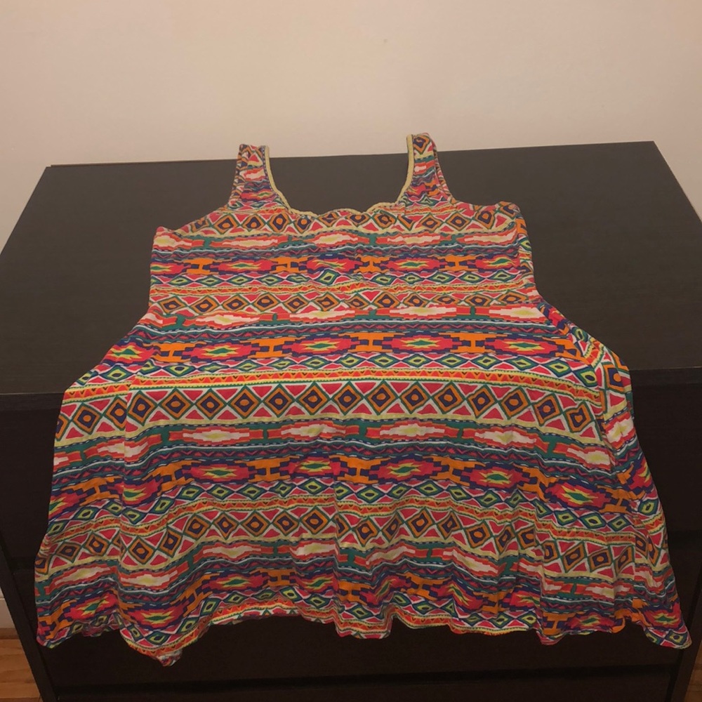 Multicolored Print Dress